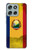 S3021 Roumanie Drapeau Etui Coque Housse pour Motorola Moto G56