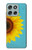 S3039 Tournesol Bleu millésimé Etui Coque Housse pour Motorola Moto G56