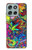 S3255 Motif Art coloré Etui Coque Housse pour Motorola Moto G56