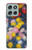 S3342 Claude Monet Chrysanthèmes Etui Coque Housse pour Motorola Moto G56