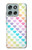 S3499 Motif coloré coeur Etui Coque Housse pour Motorola Moto G56