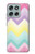 S3514 Arc en ciel Zigzag Etui Coque Housse pour Motorola Moto G56