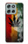 S3890 Drapeau Rasta Reggae Fumée Etui Coque Housse pour Motorola Moto G56