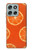 S3946 Motif orange sans couture Etui Coque Housse pour Motorola Moto G56