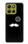 S1946 Sir Mustache Minimalisme Etui Coque Housse pour Motorola Moto G86