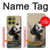 S2210 Peinture Art Panda Fluffy Etui Coque Housse pour Motorola Moto G86