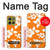 S2245 Hawai Hibiscus Motif orange Etui Coque Housse pour Motorola Moto G86