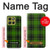 S2373 Motif vert Tartan Etui Coque Housse pour Motorola Moto G86