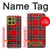 S2374 Motif Tartan Rouge Etui Coque Housse pour Motorola Moto G86