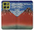 S2390 Katsushika Hokusai Fuji Rouge Etui Coque Housse pour Motorola Moto G86