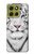S2553 Tigre blanc Etui Coque Housse pour Motorola Moto G86