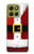 S2846 Costume de Noël Père Noël Rouge Etui Coque Housse pour Motorola Moto G86