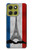 S2859 Drapeau France millésimé Tour Eiffel Etui Coque Housse pour Motorola Moto G86