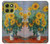 S2937 Claude Monet Bouquet de tournesols Etui Coque Housse pour Motorola Moto G86