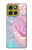 S3050 Pastel Fleurs millésimé Etui Coque Housse pour Motorola Moto G86