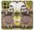 S3138 Peinture mignon bébé Sloth Etui Coque Housse pour Motorola Moto G86