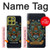 S3175 Hamsa Mosaïques main Etui Coque Housse pour Motorola Moto G86
