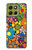 S3281 Motif coloré Hippie Fleurs Etui Coque Housse pour Motorola Moto G86