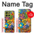 S3281 Motif coloré Hippie Fleurs Etui Coque Housse pour Motorola Moto G86