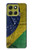 S3297 Brésil Drapeau graphique Football Millésime Etui Coque Housse pour Motorola Moto G86