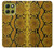 S3365 Python Imprimer Jaune graphique Peau Etui Coque Housse pour Motorola Moto G86