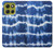 S3671 Tie Dye bleu Etui Coque Housse pour Motorola Moto G86