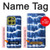 S3671 Tie Dye bleu Etui Coque Housse pour Motorola Moto G86