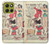 S3820 Poupée de papier de mode de cow-girl vintage Etui Coque Housse pour Motorola Moto G86 S3820 Poupée de papier de mode de cow-girl vintage Etui Coque Housse pour Motorola Moto G86