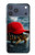 S4056 Tortue de Madagascar à bonnet rouge Etui Coque Housse pour iPhone 17 Pro Max, 18 Pro Max