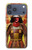S4063 Armure de samouraï guerrier japonais Etui Coque Housse pour iPhone 17 Pro Max, 18 Pro Max