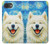 S4064 Chien souriant La Nuit étoilée de Van Gogh Etui Coque Housse pour iPhone 16e, 17e