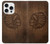 S4035 Sculpture sur bois amérindienne Etui Coque Housse pour iPhone 16 pro