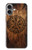 S4036 Boussole en bois viking Vegvisir Etui Coque Housse pour iPhone 16 plus