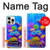 S4058 Aquarium coloré Etui Coque Housse pour iPhone 16 pro max