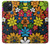 S4043 Fleurs colorées dessin animé Etui Coque Housse pour iPhone 15