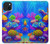 S4058 Aquarium coloré Etui Coque Housse pour iPhone 15 Plus