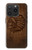 S4035 Sculpture sur bois amérindienne Etui Coque Housse pour iPhone 15 Pro