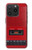 S4073 Cassette rouge vintage Graphique du joueur Etui Coque Housse pour iPhone 15 Pro