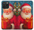 S4046 Joyeux Père Noël Etui Coque Housse pour iPhone 15 Pro Max