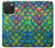 S4071 Écailles de sirène colorées Etui Coque Housse pour iPhone 15 Pro Max