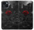 S4048 Ruines de roses rouges Etui Coque Housse pour iPhone 14