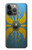 S4052 Bouclier romain bleu Etui Coque Housse pour iPhone 14 Pro