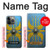 S4052 Bouclier romain bleu Etui Coque Housse pour iPhone 14 Pro