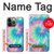S4033 Typage tie-dye pastel Etui Coque Housse pour iPhone 13