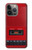 S4073 Cassette rouge vintage Graphique du joueur Etui Coque Housse pour iPhone 13