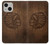 S4035 Sculpture sur bois amérindienne Etui Coque Housse pour iPhone 13 mini