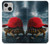 S4056 Tortue de Madagascar à bonnet rouge Etui Coque Housse pour iPhone 13 mini
