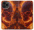 S4062 Crâne de feu Etui Coque Housse pour iPhone 13 Pro Max