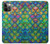 S4071 Écailles de sirène colorées Etui Coque Housse pour iPhone 12, iPhone 12 Pro