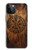 S4036 Boussole en bois viking Vegvisir Etui Coque Housse pour iPhone 12 Pro Max